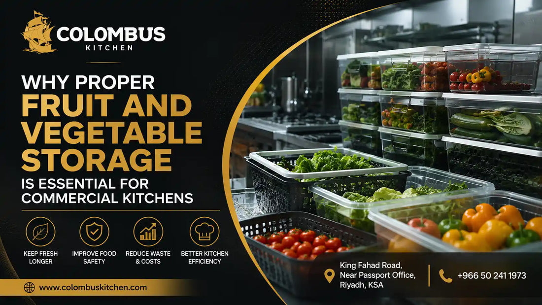 Why Proper Fruit and Vegetable Storage Is Essential for Commercial Kitchens